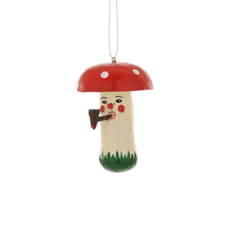 Jaunty Mushroom Ornament 4"