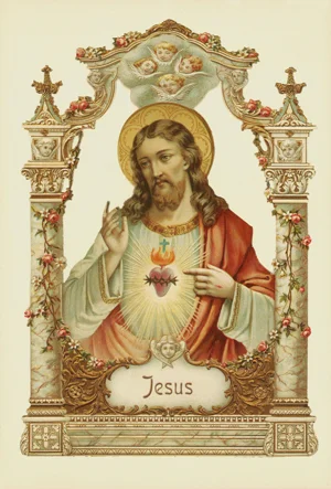 Jesus Victorian Standup Card by Ernst Freihoff Papierwaren