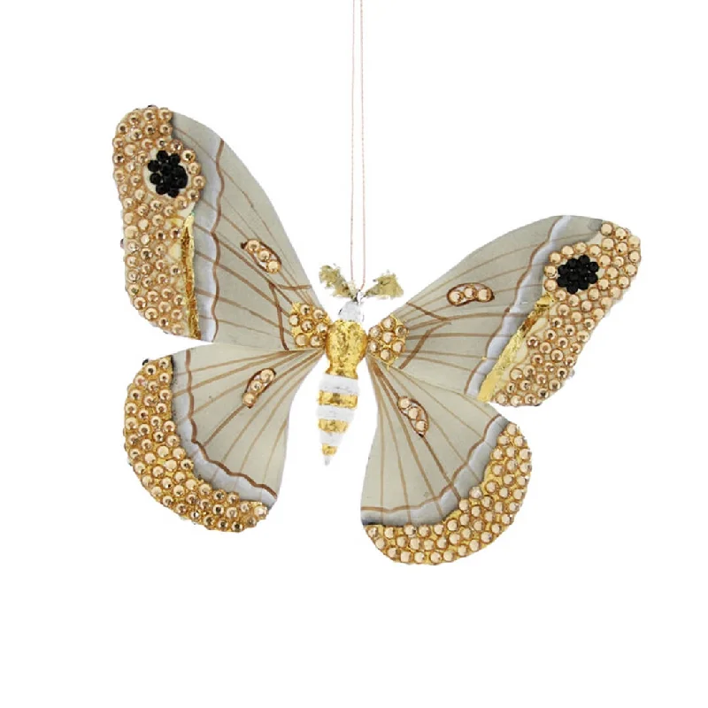 Jeweled Moth Ornament 7"