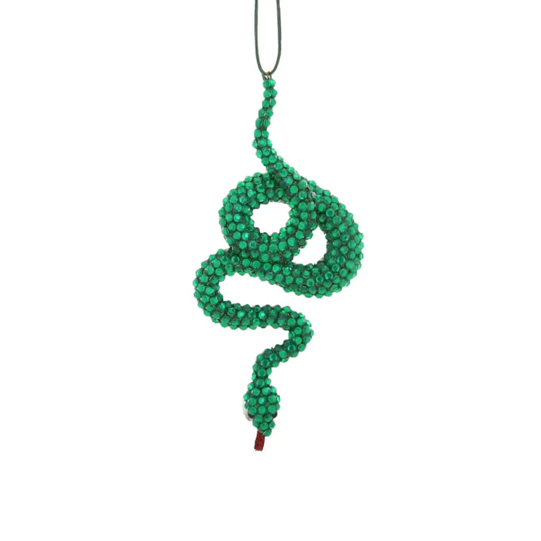 Jeweled Snake Ornament 5.5"