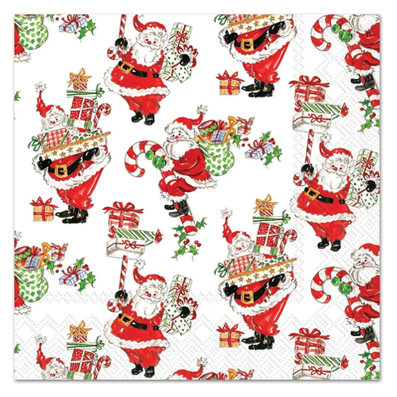 Holly Jolly Paper Beverage Napkins