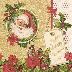 Joyful Christmas Luncheon Size Paper Napkins by Made by Paper and Design GmbH