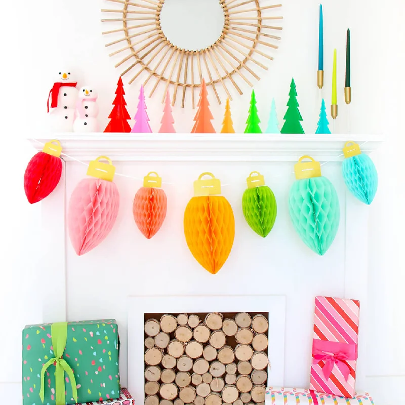 Holiday Honeycomb Light Bulb Set