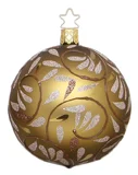 Shimmering Leaves Ornament, 8cm by Inge Glas of Germany