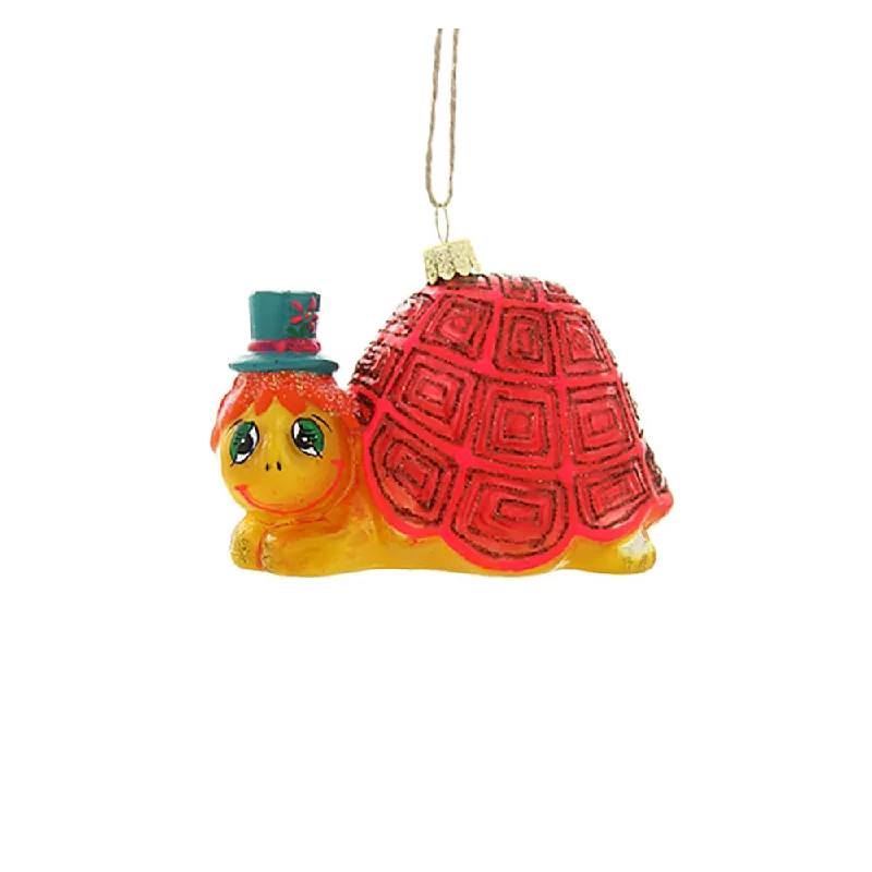 Lazy Turtle Ornament 3.5"