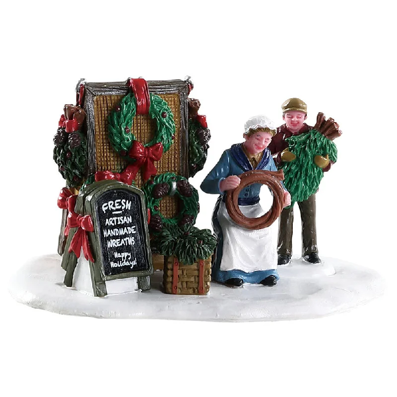 Lemax Caddington Village Table Piece: Handmade Wreaths #83362