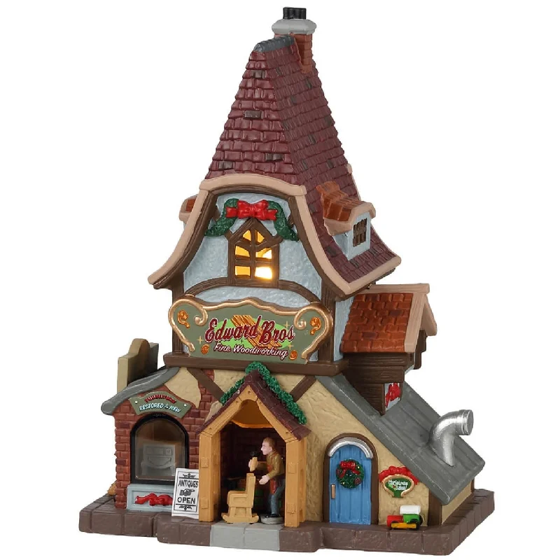 Lemax Caddington Village Lighted Building: Edward Bros. Fine Woodworking #15772