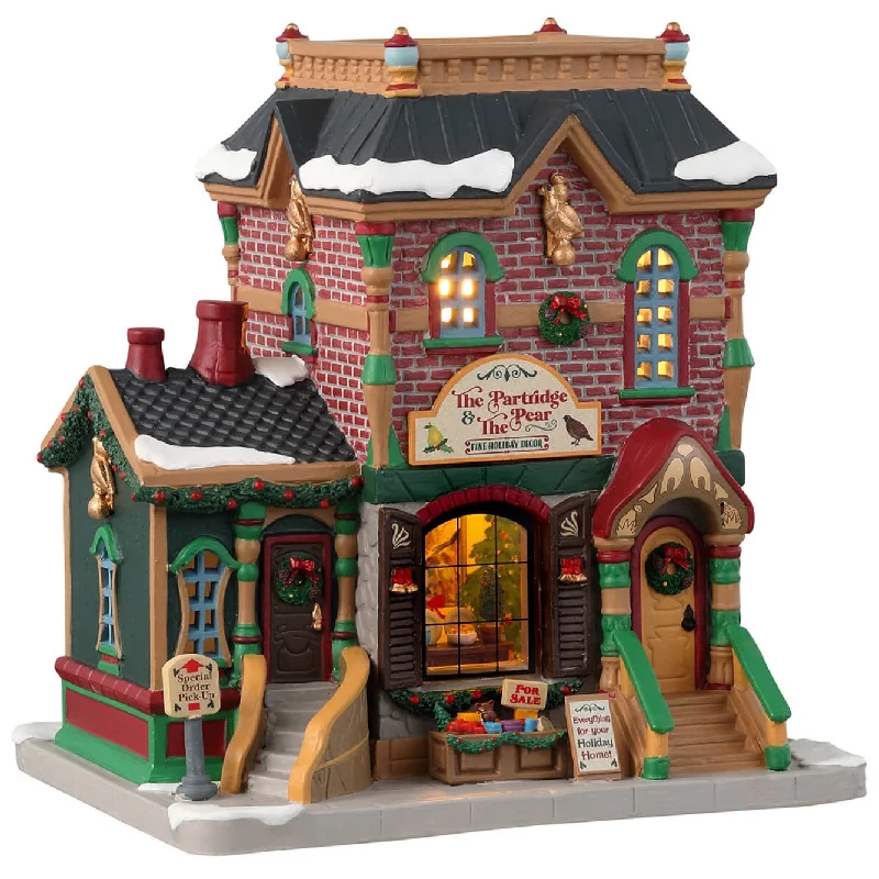 Lemax Caddington Village Lighted Building: The Partridge & The Pear #35072