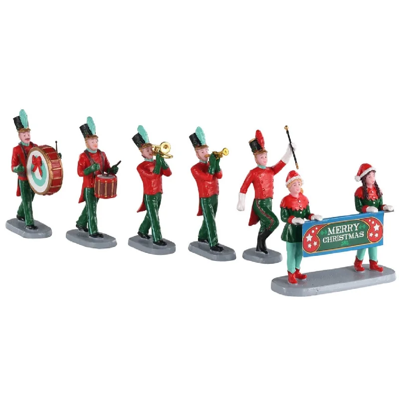 Lemax Caddington Village Table Pieces: Christmas On Parade, Set of 6 #03515