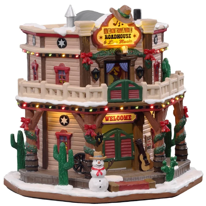 Lemax Harvest Crossing Lighted Building: Renegade Roadhouse #15721