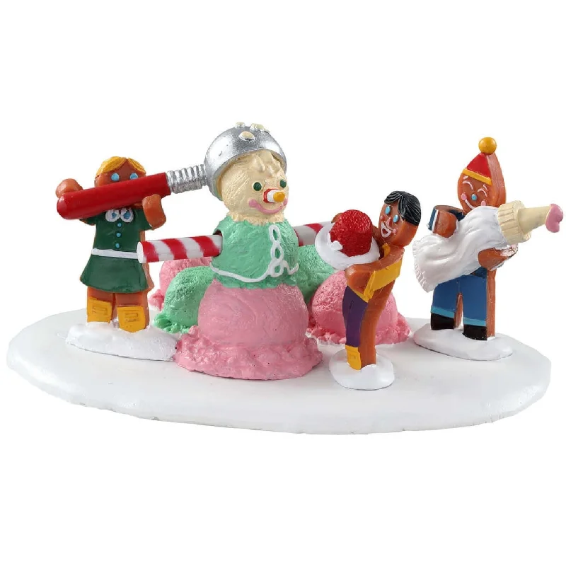 Lemax Sugar N Spice Table Accent: Triple Scoop Snowman #03532