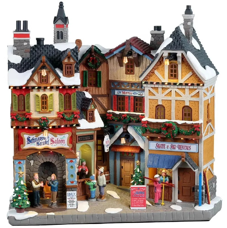 Lemax Vail Village Facade: Alpine Winter Shops #25869