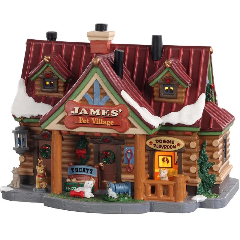 Lemax Vail Village Lighted Building: James' Pet Village #05697