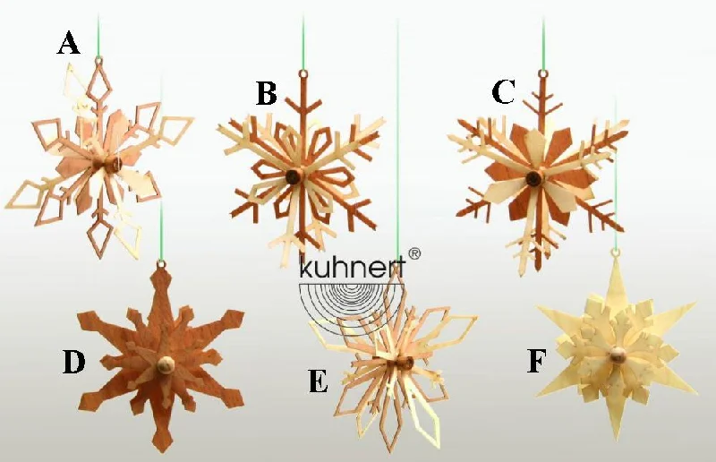 Light 3D Snowflake Ornament by Kuhnert GmbH