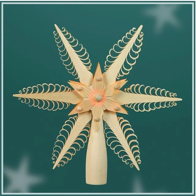 Lighted Double Star Tree Topper by Martina Rudolph