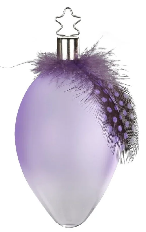 Weightless Egg Ornament, lilac by Inge Glas of Germany