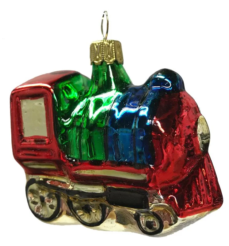 Locomotive Ornament by Glas Bartholmes