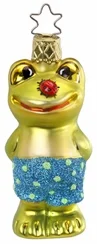 Lucky Bug Frog Ornament by Inge Glas of Germany