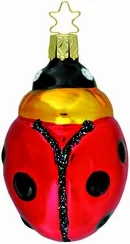 Lucky Lady Bug Ornament by Inge Glas of Germany