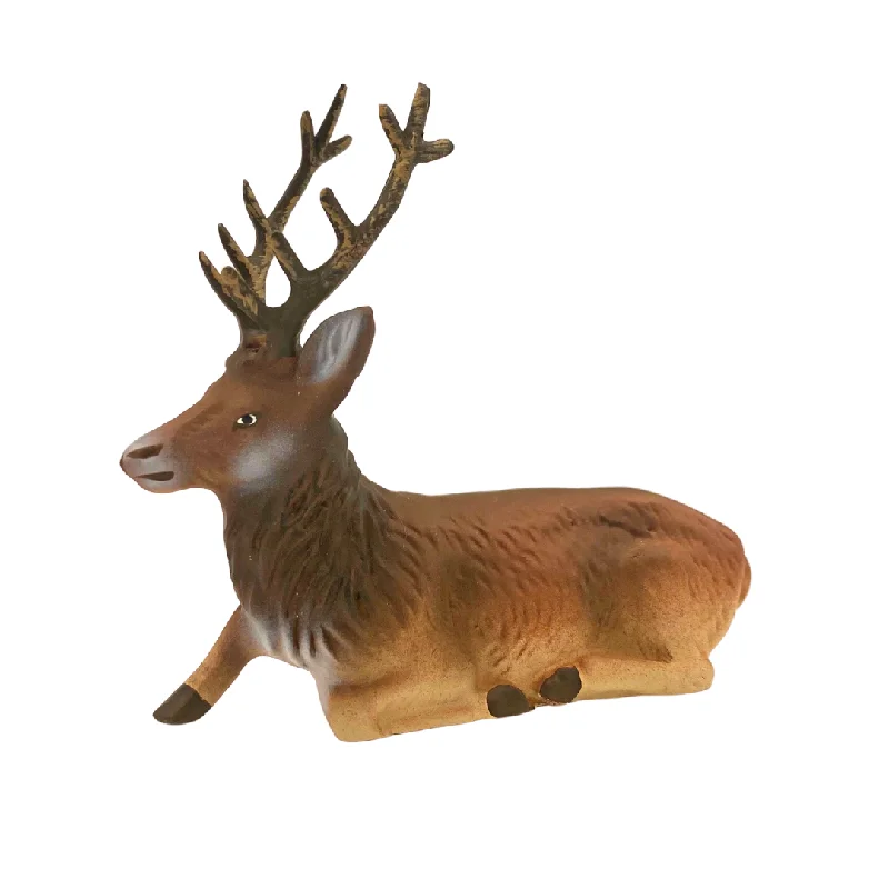 Lying Buck Figurine by Marolin Manufaktur