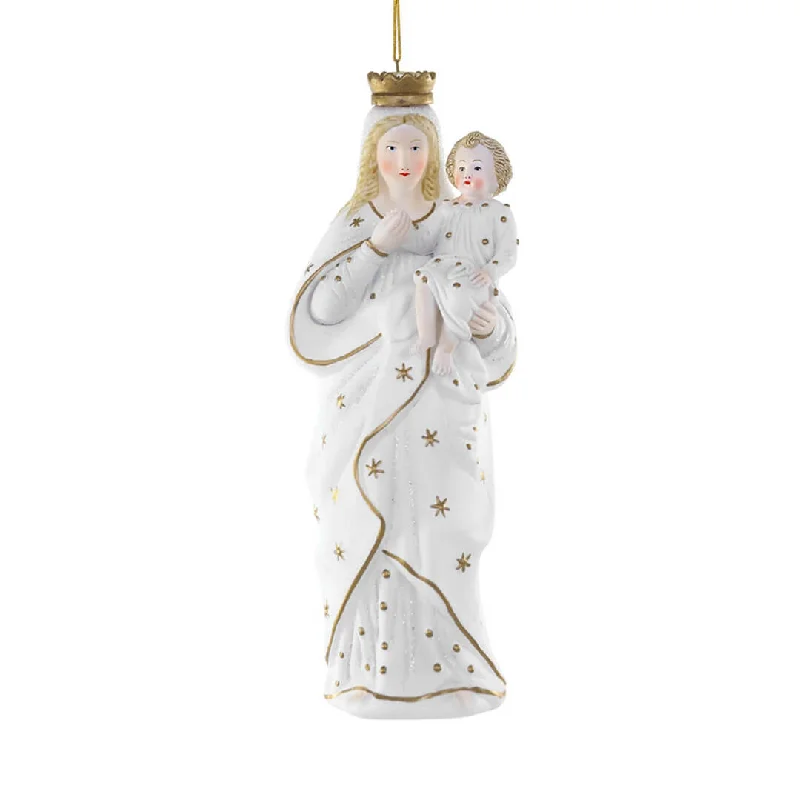 Madonna & Child Enthroned Ornament 7.5"