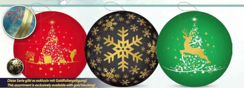 Magic Moments 4" Decoupage German Christmas Balls by Nestler GmbH