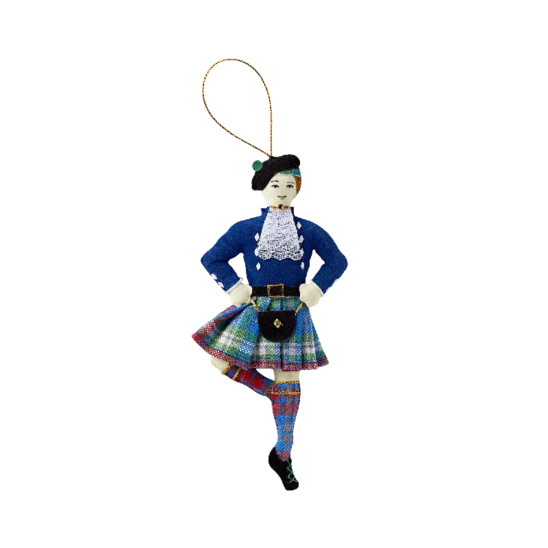 Male Highland Dancer Felt Ornament