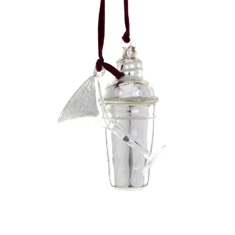 Martini & Shaker Ornament 5"