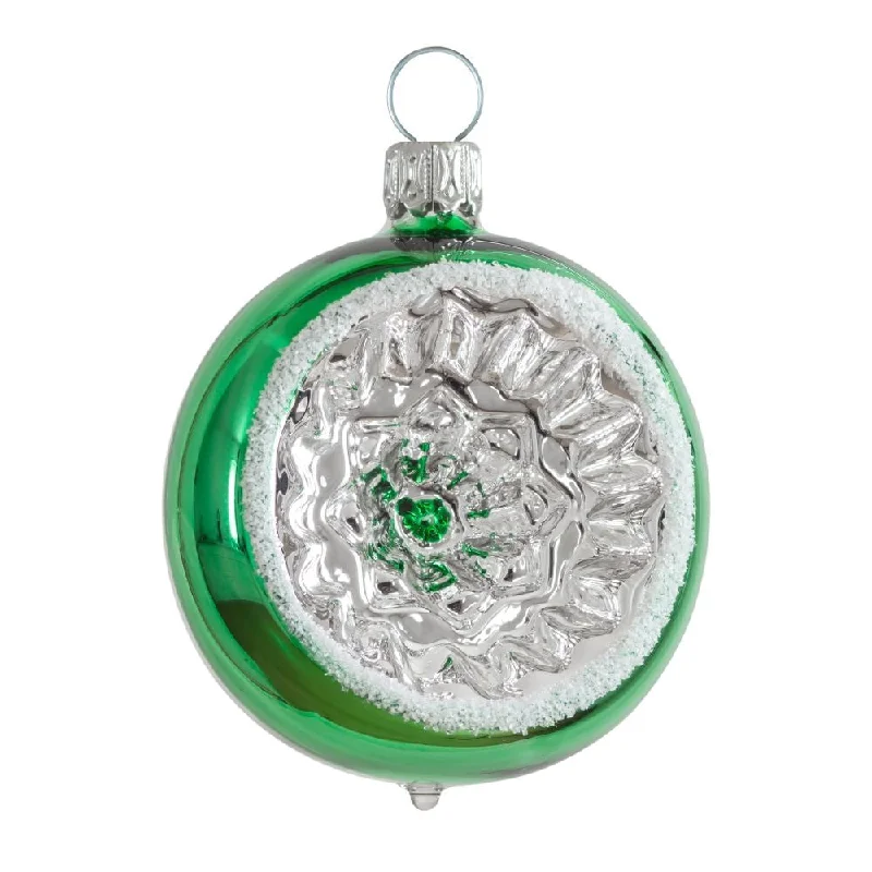 Reflector, 6cm, green by Glas Bartholmes