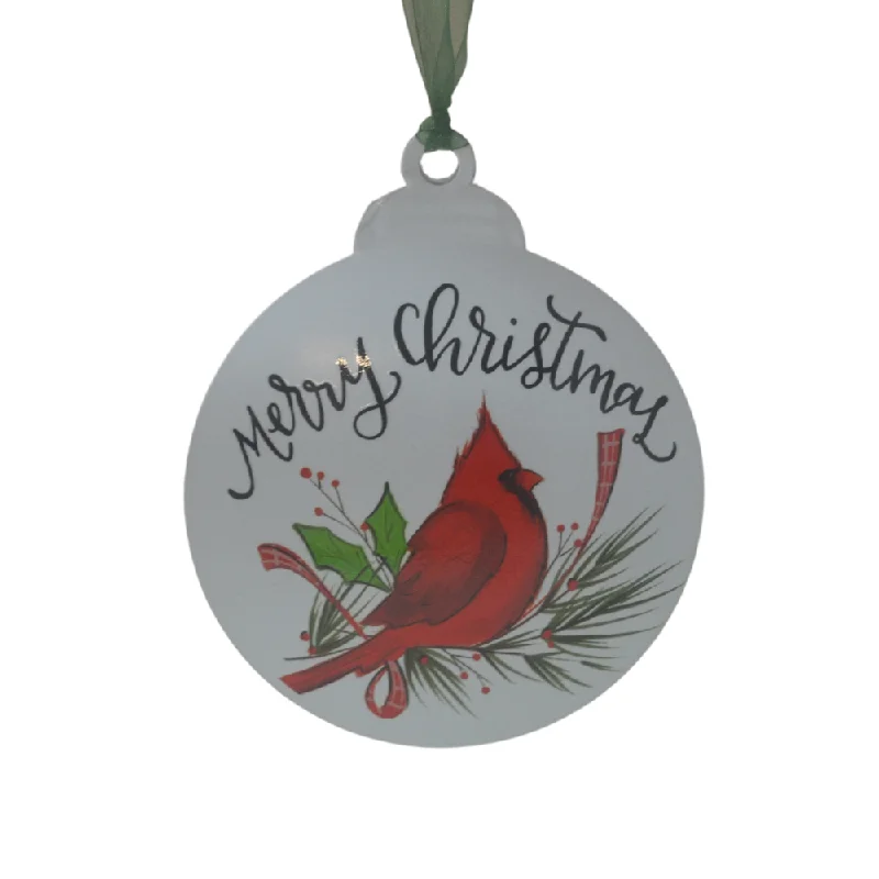 MERRY CHRISTMAS METAL ORNAMENT