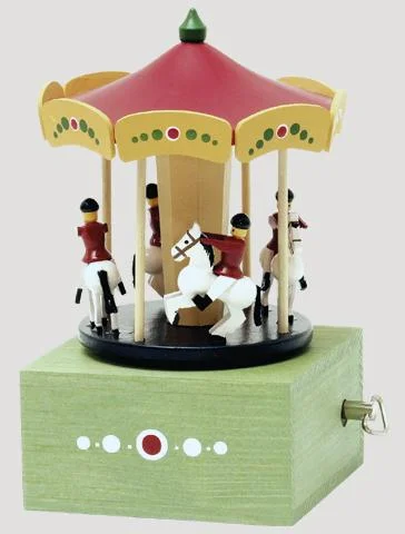 Merry-Go-Round Music Box by Wolfgang Werner VolkskunstWerkstatten in Seiffen