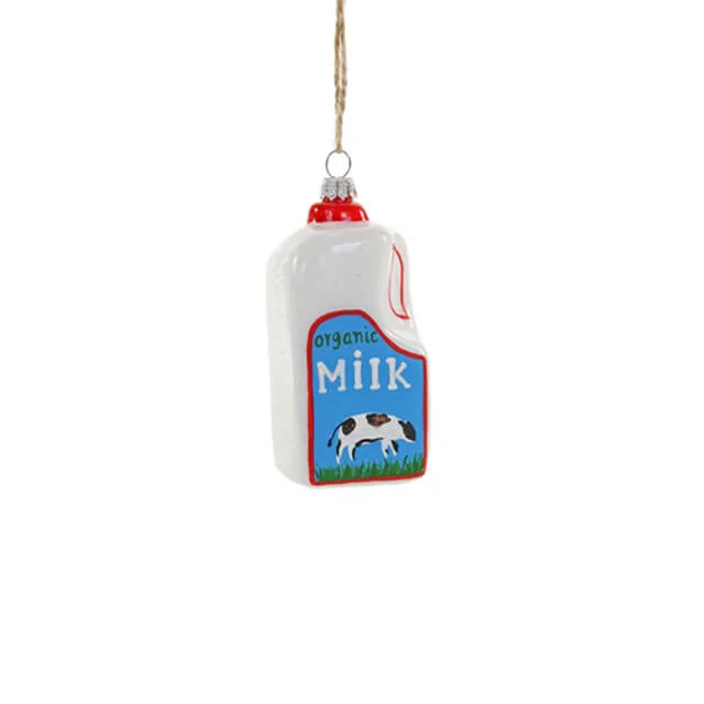 Milk Bottle Ornament 3.75"