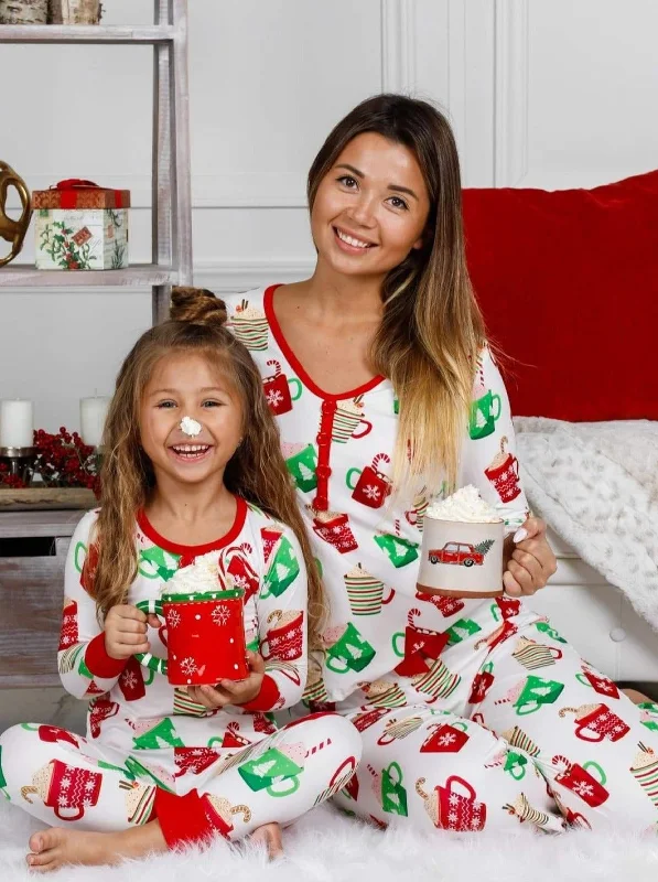 Mommy and Me Christmas Cocoa Pajama Set