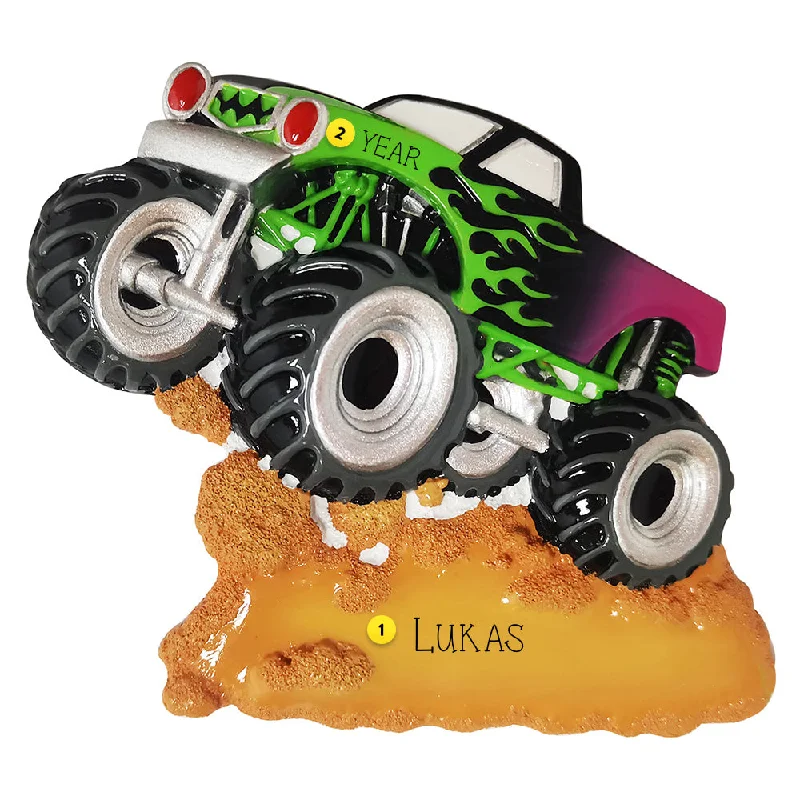 Personalized Monster Truck Ornament