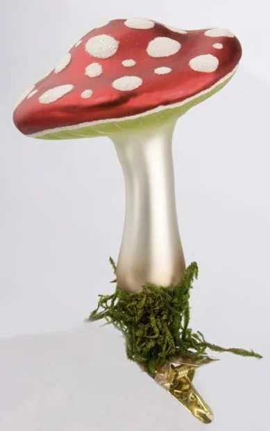 Mystic Mushroom Clip On Ornament by Inge Glas of Germany