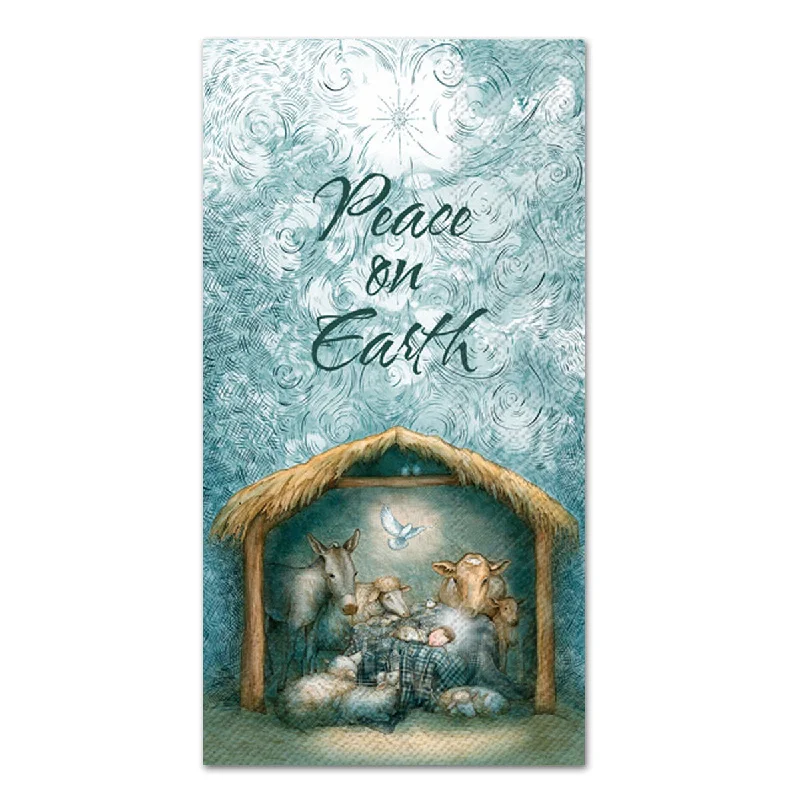 Nativity Peace Paper Guest Towels