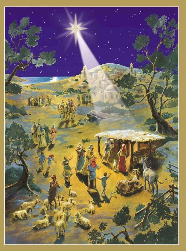 Nativity, Star over Bethlehem Advent Calendar by Richard Sellmer Verlag