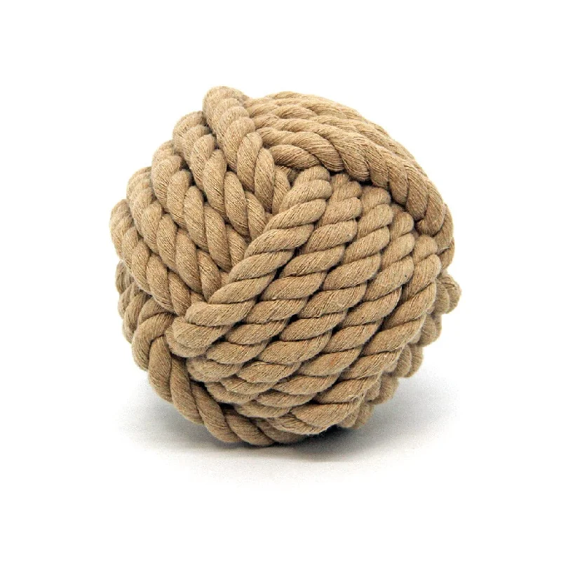 Nautical Knot Card Holder, Tan, 4.5", 5-Pass