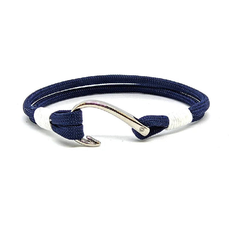 Navy Nautical Fish Hook Bracelet 020