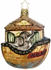 Noah's Ark with Elephants Ornament by Inge Glas of Germany