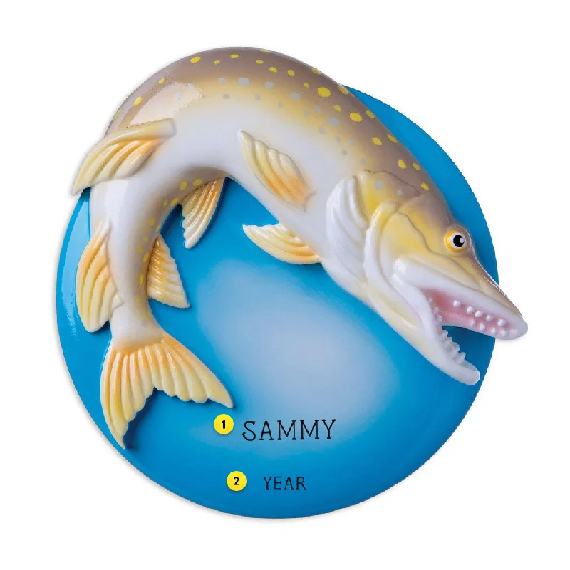 Personalized Northern Pike Ornament