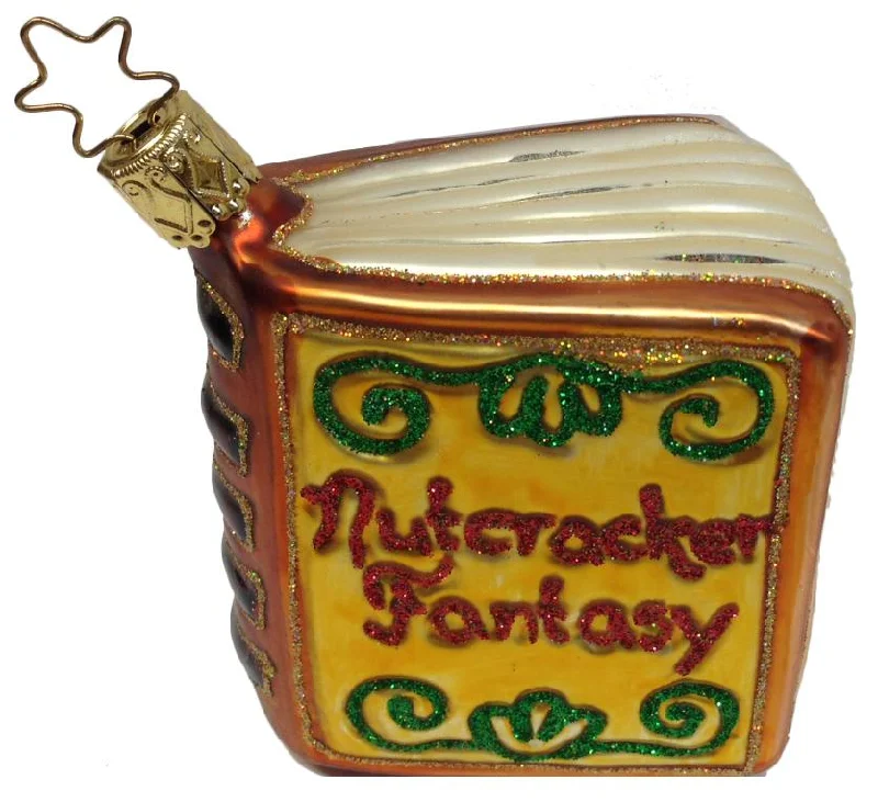 Nutcracker Fantasy Book Ornament by Inge Glas of Germany