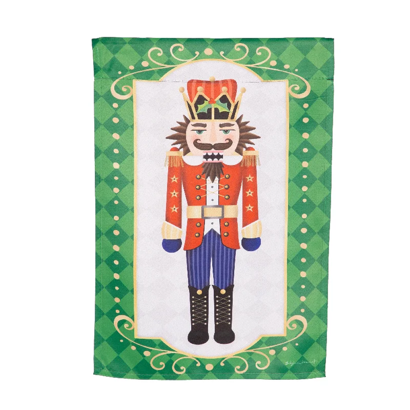 Nutcracker Reversible Suede Garden Flag