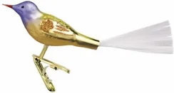 Orange Thrush Bird Ornament by Inge Glas of Germany