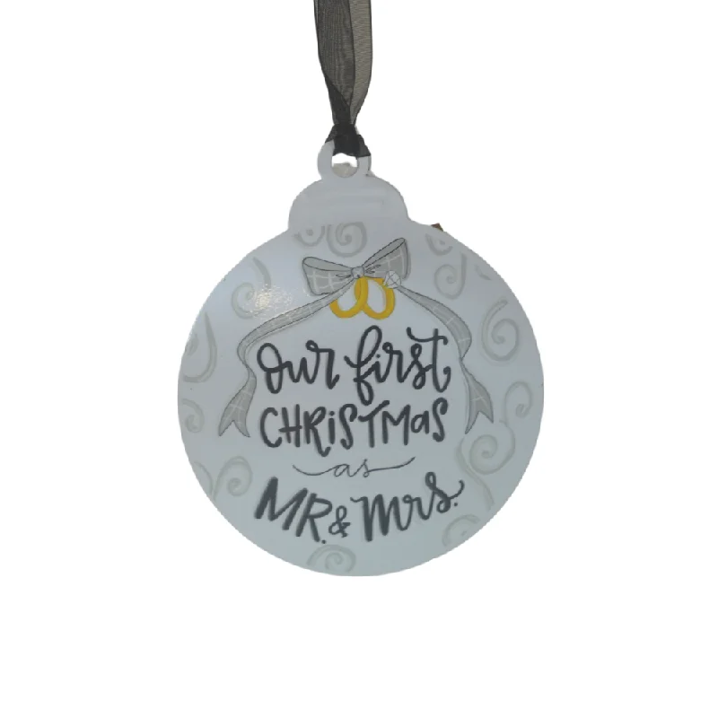 OUR FIRST CHRISTMAS METAL ORNAMENT