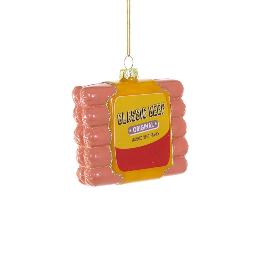 Packaged Hot Dogs Ornament 3.75"