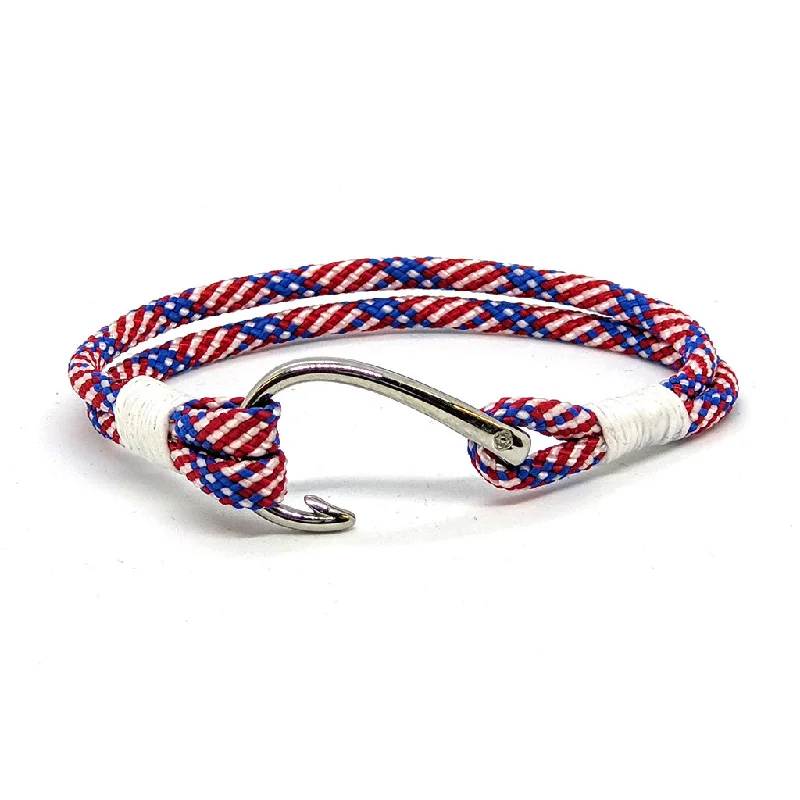 Patriotic Nautical Fish Hook Bracelet 187