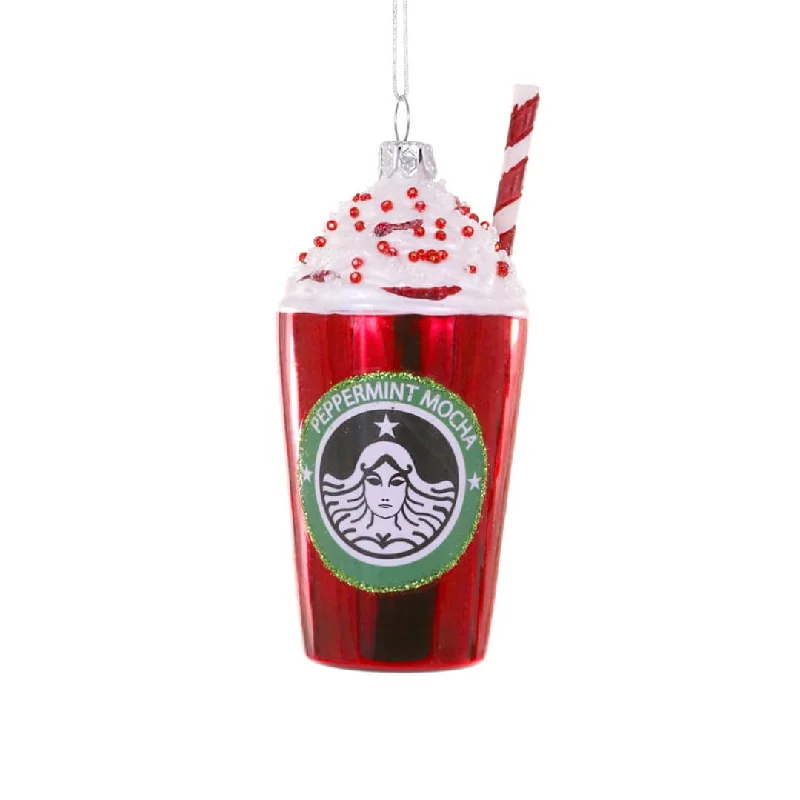 Peppermint Mocha Ornament 4.5"