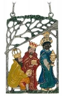 Pewter Picture The Three Kings by Kuehn Pewter