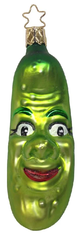 Pickle Face Ornament by Inge Glas of Germany